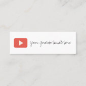 carte de visite youtube tendance (Devant)