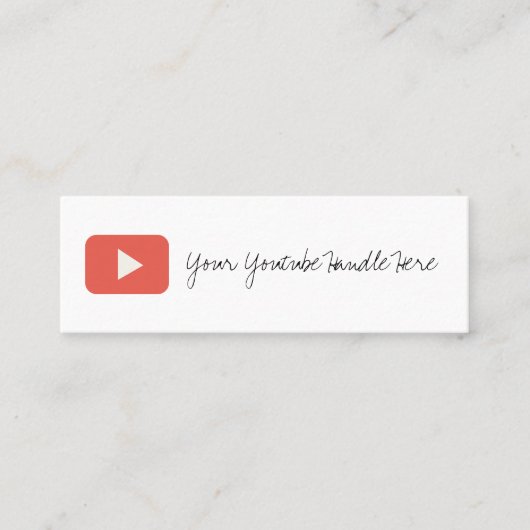 carte de visite youtube tendance (Devant)