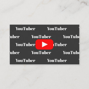 Carte De Visite Youtube Youtuber Social Media Bloger Vloger