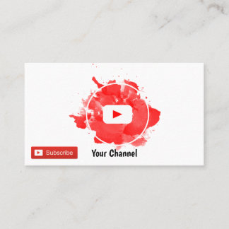 Carte de visite Youtuber