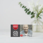 Carte De Visite YouTuber moderne | Chaîne YouTube (Debout devant)