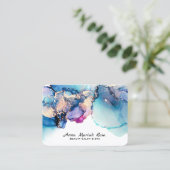 Carte De Visite *~* Yummy Turquoise Turquoise AP29 Bold Or Doré (Debout devant)