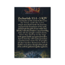 Zacharie 12:1-10 et Psaume 122:6 KJV