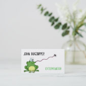 Carte de visite Zapping d'insecte de grenouille (Debout devant)