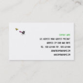 Carte de visite Zapping d'insecte de grenouille (Dos)