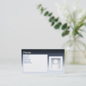 Carte De Visite Zazzle foncé - affaires (Debout devant)