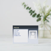 Carte De Visite Zazzle foncé - potelé (Debout devant)