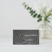 Carte De Visite ZEBRA IMPRIMER gris foncé (Debout devant)