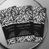 Carte De Visite Zebra Print Modern