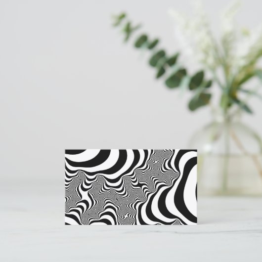 Carte De Visite Zebra Stripes (Debout devant)