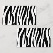 Carte De Visite Zèbre (Devant / Derrière)