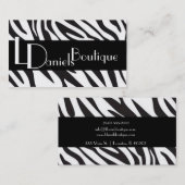 carte de visite zèbre (Devant / Derrière)