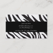 carte de visite zèbre (Dos)