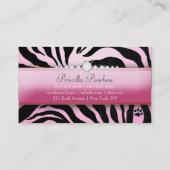 Carte De Visite Zèbre snob de rose du cabot 311 (Dos)