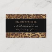 Carte De Visite Zèbre sophistiqué de la jungle 311 (Dos)