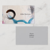 Carte De Visite Zen - aquarelle (Devant / Derrière)