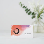 Carte De Visite Zen - Aquarelle (Debout devant)
