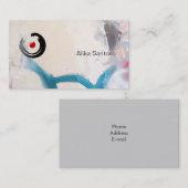 Carte De Visite Zen - Aquarelle (Devant / Derrière)