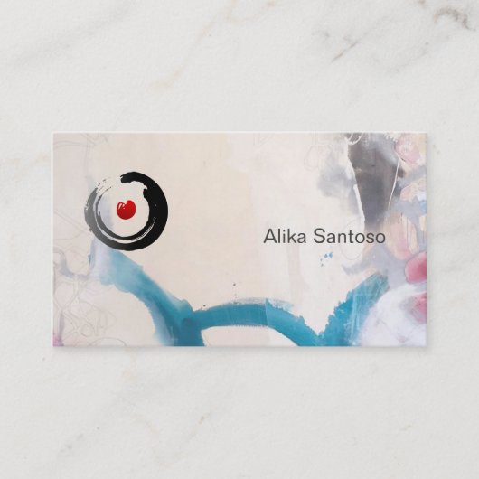 Carte De Visite Zen - Aquarelle (Devant)