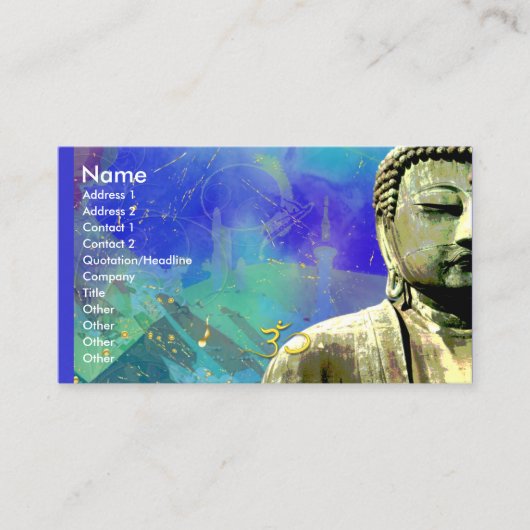 Carte de visite Zen Bouddha, urbanisée (Devant)