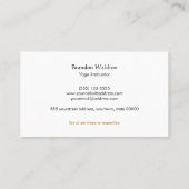 Carte De Visite Zen Circle Enso Yoga et méditation bouddhiste (Dos)