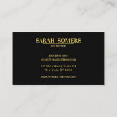 Carte De Visite Zen Circle Faux Gold Foil (Dos)