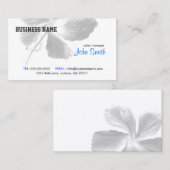 Carte De Visite Zen élégant floral (Devant / Derrière)