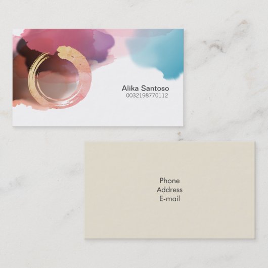 Carte de visite Zen Enso (Devant / Derrière)