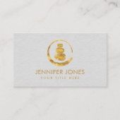 Carte De Visite Zen Enso Circle and Zen stones (Devant)