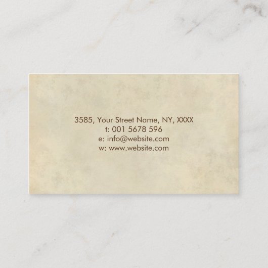 Carte De Visite Zen Enso Circle et Zen pierres - Marbre liquide (Dos)