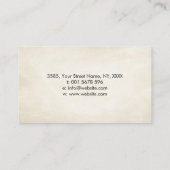 Carte De Visite Zen Enso Circle Sakura Soleil de l'arbre (Dos)