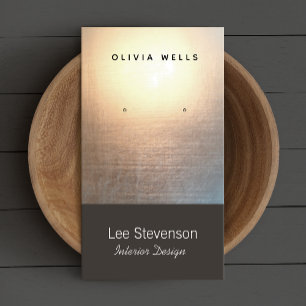 Carte De Visite Zen Minimaliste Simple New Age Concepteur d'intéri