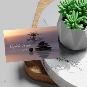 Carte De Visite Zen, Psychologue Thérapiste, Pierres, Instructeur 