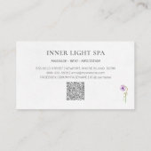 Carte De Visite *~* Zen QR- AP8 Méditation Spa femme (Dos)
