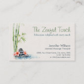 Carte De Visite Zen Serenity - Massage (Devant)
