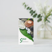 Carte De Visite Zen Spa Wellness Massage Aromathérapie (Debout devant)