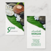 Carte De Visite Zen Spa Wellness Massage Aromathérapie (Devant / Derrière)