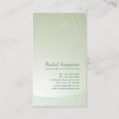 Carte De Visite ZEN Stone Bambou YOGA SPA Massage Salon de beauté (Dos)