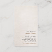 Carte De Visite Zen Stones Massage Thérapiste & Méditation Enseign (Dos)