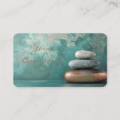Carte De Visite Zen Stones Spa Wellness Tranquillité et Équilibre (Devant)