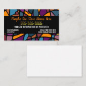 Carte De Visite Zen Vitrail Neuro Art (Devant / Derrière)