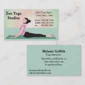 Carte De Visite Zen Yoga - ver2 - Instructeur ou formateur (Devant / Derrière)