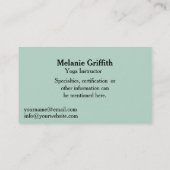 Carte De Visite Zen Yoga - ver2 - Instructeur ou formateur (Dos)