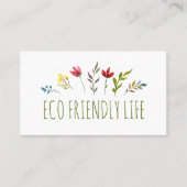 Carte De Visite Zéro déchets écologiques (Devant)