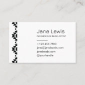 Carte De Visite Zic Zac Design Illustration Art indigène (Devant)