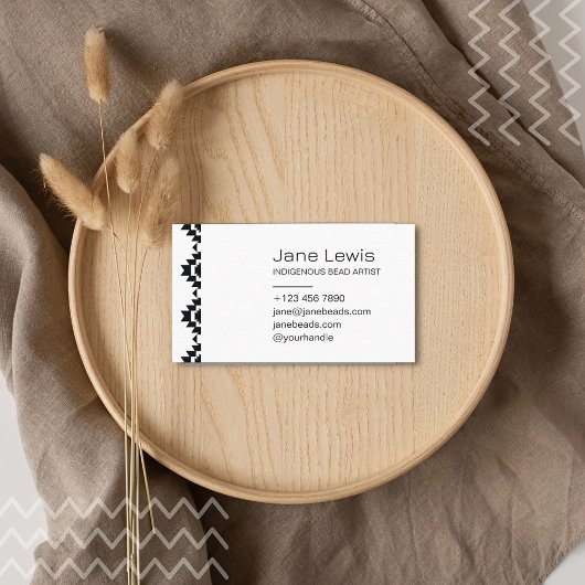 Carte De Visite Zic Zac Design Illustration Art indigène