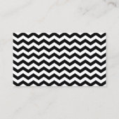 Carte De Visite Zig Zag blanc et noir (Devant)