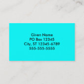 Carte De Visite Zig Zags Blancs (Dos)