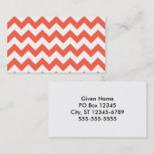 Carte De Visite Zigzag de tomate (Devant / Derrière)