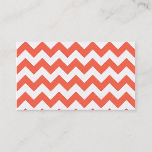 Carte De Visite Zigzag de tomate (Devant)